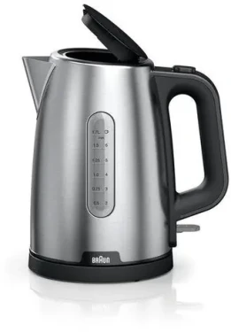 Braun WK 1500 stříbrná / Rychlovarná konvice / 2200 W / 1.7 l (0X21010067)