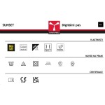 Triko pánské SUNSET PAYPER černé s krátkým rukávem 155g/m2 100% bavlna