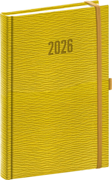 Diář 2026: Rivoli - žlutozelený, denní, 15 x 21 cm