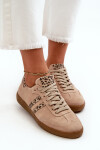 Zazoo N1068 Semišové Nízké Dámské Tenisky Beige 40