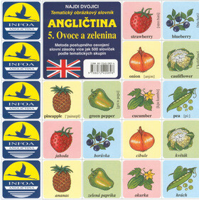 Najdi dvojici - Angličtina - 5. Ovoce a zelenina - kolektiv autorů