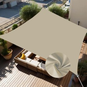 Malatec Stínící plachta čtverec 4x4m 10187 200g/m hnědá taupe