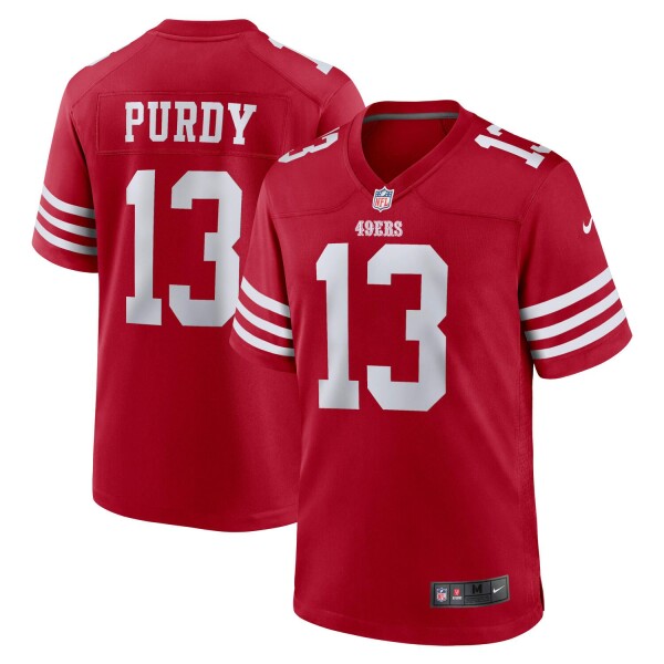 Nike Pánský dres San Francisco 49ers NFL Brock Purdy #13 Game Velikost: 2XL