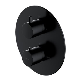 OMNIRES - Y termostatická sprchová baterie podomítková, vrchní část bez tělesa černá /BLH/ Y1236ROBL