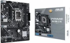 ASUS PRIME H610M-E D4-CSM / H610 / LGA 1700 / 2x DDR4 / PCIEx16 / 1x GLAN / microATX (90MB19N0-M0EAYC)