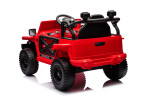 Mamido Elektrické autíčko OFFROAD červené 12V Vysoký podvozek, široké sedadlo, Odpružené nápravy, 2,4 GHz Dálkové ovládání LED světla