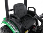 Mamido Dětský elektrický traktor MEGA D68 24V s přívěsem zelený