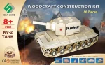 WOODCRAFT Dřevěné 3D puzzle Tank KV-2