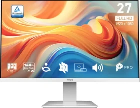 27" MSI PRO MP273W E14A bílá / IPS / FHD / 16:9 / 4ms / 1500:1 / 250cd-m2 / HDMI + DP / VESA (PRO MP273W E14A)