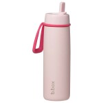 B.box Nerezová termoska na pití s brčkem 690 ml - Pink paradise