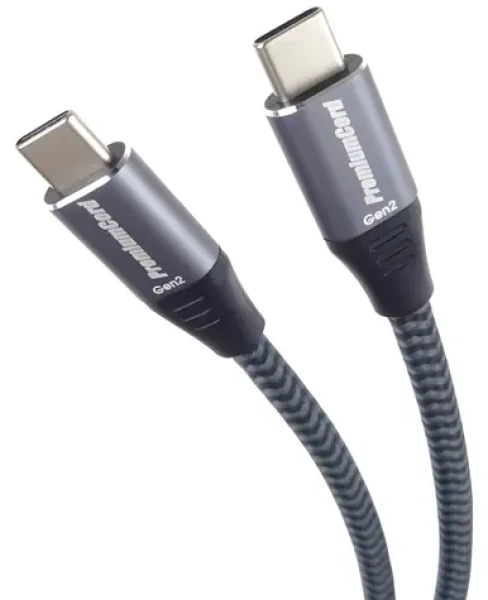 PremiumCord USB-C černá / Datový kabel / USB 3.2 Gen 2x2 / 10 Gbit/s / 5A 100W / 5 m (ku31cr5)