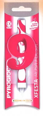 Dortová fontána číslo 9 růžová Pyrogiochi Dortová fontána číslo 9 růžová Pyrogiochi