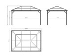 Sojag Verona 10x14 298x423x261 cm antracit