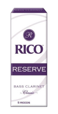 Rico RER0530 Reserve Classic - Bass Clarinet Reeds 3.0 - 5 Box