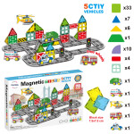 Mamido Magnetická stavebnice město 70 dílů City Road