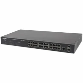 Intellinet Switch 24x GE Web-Managed PoE+ / Switch / 24-port / 1000 Mbps / 2x SFP / 24x PoE+ / 19" (560559)