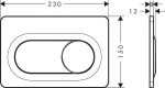 HANSGROHE - iFrame Original S Ovládání splachování, matná černá 66002670