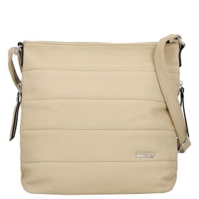 Trendy dámská koženková crossbody kabelka Alena, krémová
