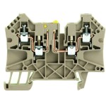 Weidmüller 1905100000 zkušební oddělovací řadová svorka šroubovací Tmavě béžová 50 ks