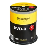 Intenso DVD-R 4,7GB / Optické médium / 16x / 100 ks / Cake box (4101156)