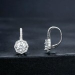 Stříbrné náušnice Swarovski Elements Marcia, stříbro 925/1000, Stříbrná