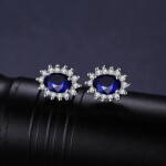 Stříbrná souprava šperků Swarovski Elements Kate, stříbro 925/1000, Modrá 40 cm + 5 cm (prodloužení)