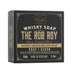 SCOTTISH FINE SOAPS Přírodní tuhé mýdlo pro muže The Rob Roy 100 g, černá barva, papír