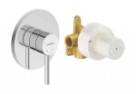 DURAVIT - Circle Sprchová baterie pod omítku, s tělesem, chrom CE4210007010