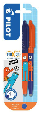 Gumovací roller FriXion Ball 07, Friends Ltd., R., BL, 2ks, modrá/oranžová, TEAM