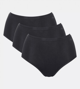 Dámské kalhotky GO Daily Cotton Highwaist 3P - BLACK - černé 0004 - SLOGGI BLACK XXL