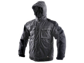Canis CXS IRVINE Pánská bunda zimní - šedá 4XL 121000171098