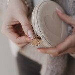 Eulenschnitt Peněženka Heart Creme, krémová barva