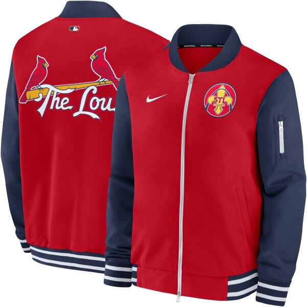 Nike Pánská bunda St. Louis Cardinals MLB 2024 City Connect Authentic Bomber Velikost: 2XL