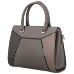 Módní dámská koženková kabelka do ruky Daria, šedá
