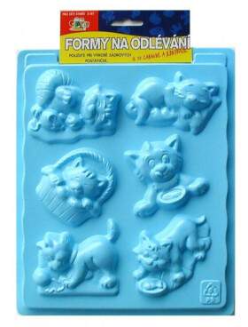 No name Forma na odlévání sádry 6 motivů - Kočičky