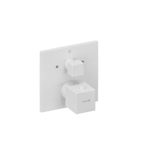 KLUDI - Decus Termostatická baterie pod omítku, pro 2 spotřebiče, matná bílá 548105375