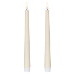 STAR TRADING LED svíčka Flamme Candy Yellow – set 2 ks, žlutá barva, plast