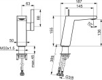 HANSA - Loft Umyvadlová baterie, chrom 57522203