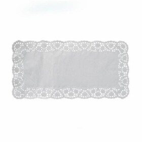 Dortisimo Wimex Dekorativní krajka bílá hranatá 38 x 25 cm (6 ks)