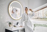 REA - Zrcadlo LED 60cm MMJ BRUSH ROSE GOLD HOM-05506