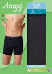 Pánské boxerky EVER Ease Short 2P - BLACK - černé 0004 - SLOGGI BLACK L