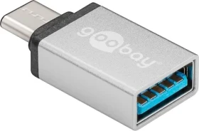 Goobay 56620 redukce USB-C – USB-A 3.0 stříbrná / Redukce / USB 3.0 (56620)