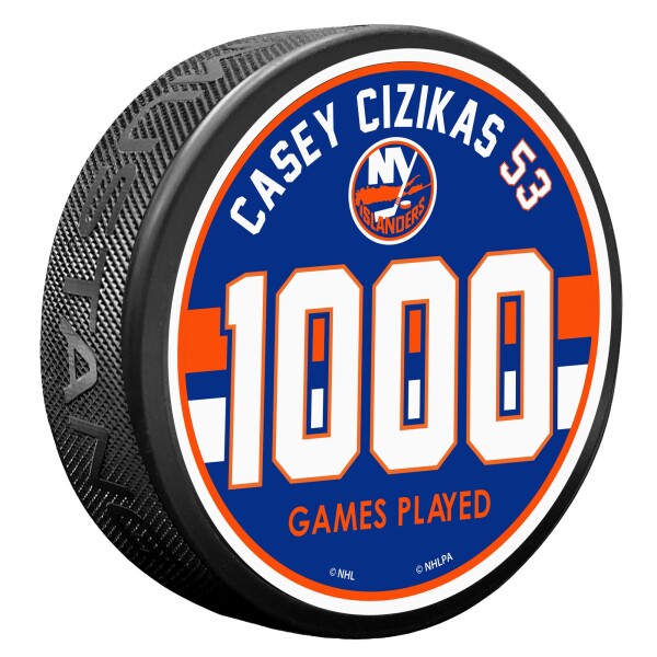 Mustang Puk New York Islanders NHL #53 Cizikas 1000th Collectible Game
