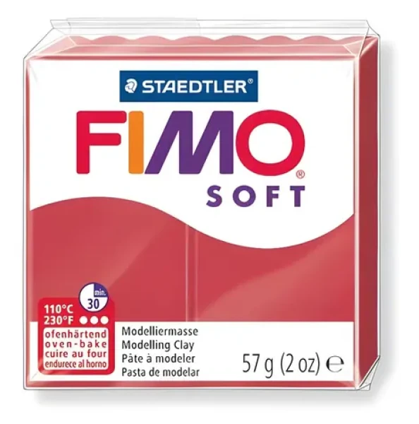 FIMO Modelovací hmota Soft třešňová červeň