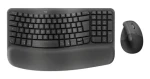 Logitech Wave Keys + Lift / Klávesnice s myší / Bezdrátová / Ergonomická (920-013631)