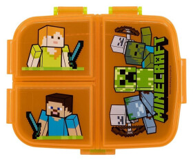 Minecraft Svačinový box s přihrádkami 550ml