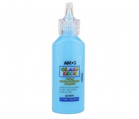 Amos Slupovací barva na sklo Glass Deco 22ml - modrá světle