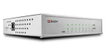 Lindy Gigabit Switch 8-port černá / Switch / Managed / PoE / Kovové tělo (25045)