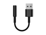 Equip USB-A - Jack 3,5mm černá / USB audio adaptér / DAC / 0,15 m (147945)