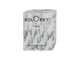 KOLORKY DAY jednorázové eko plenky peří - XL (12-16 kg), 17 ks